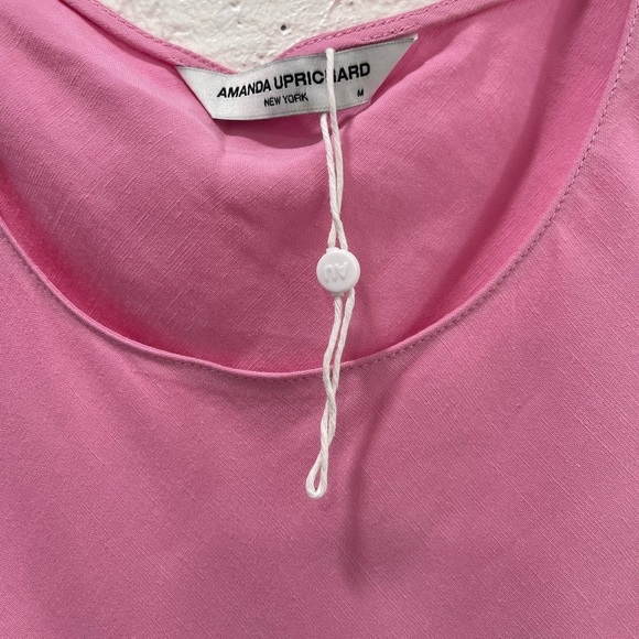 Amanda Uprichard Nessa Ruched Sheath Dress Pink - Picture 3 of 7